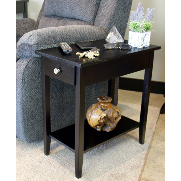 Lark Manor Aiydan Solid Wood End Table with Storage & Reviews Wayfair